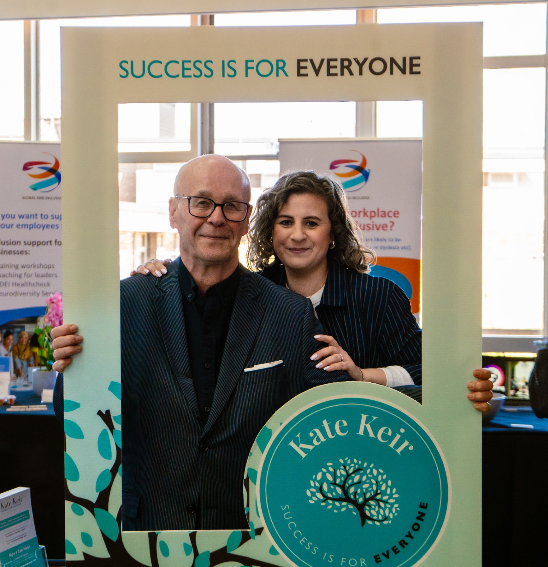 Kate Keir with a colleague at a Success is for Everyone event